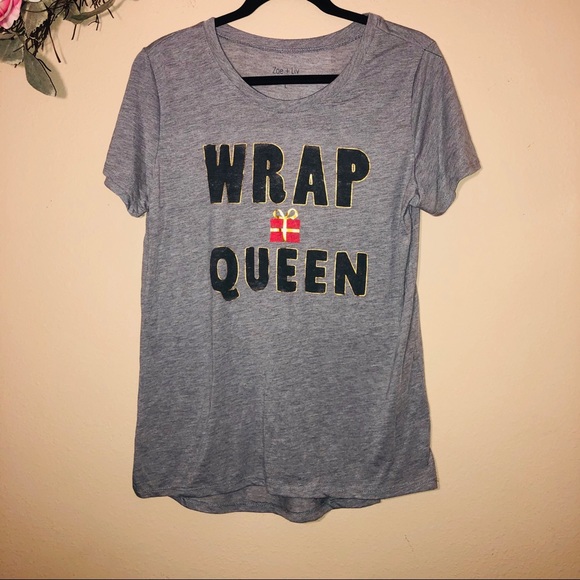 Zoe + Liv Tops - Zoe+Liv Wrap Queen Christmas Shirt